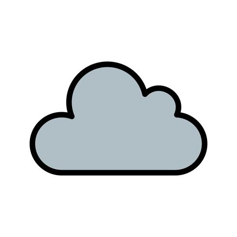 Icono de vector de nube