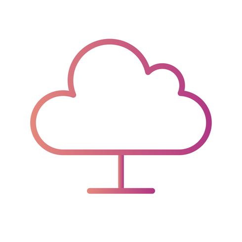 Cloud Computing Vector Icon