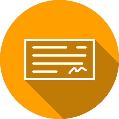 Vector Cheque Icon