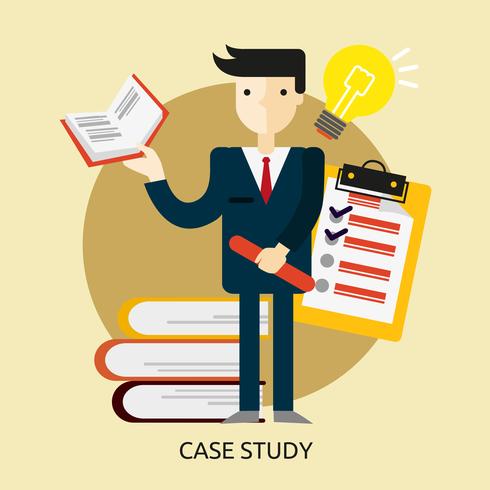 Case Study Conceptual illustration Design vector