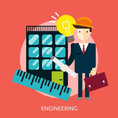 Ingeniería Conceptual Ilustración Diseño vector