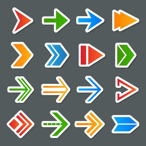 Arrow Symbols Icons Set vector