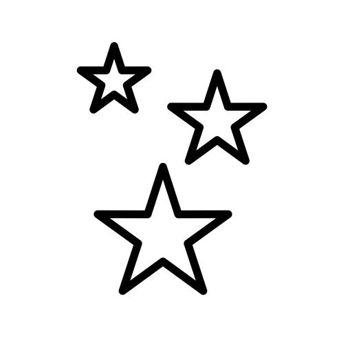 Estrellas vector icono