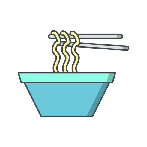 Vector icono de fideos