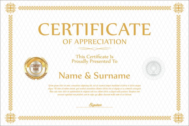 Certificate vector