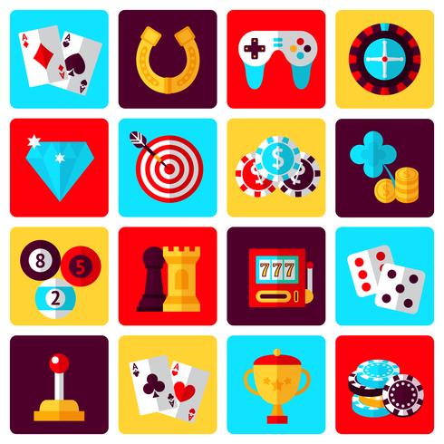 Conjunto de iconos de juego vector