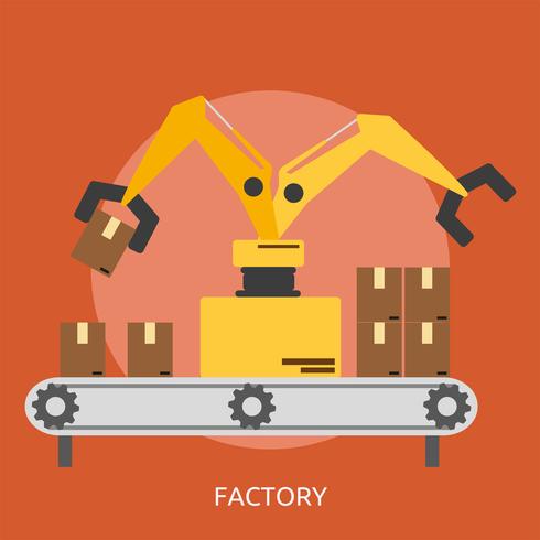 Factory Conceptual illustration Design vector