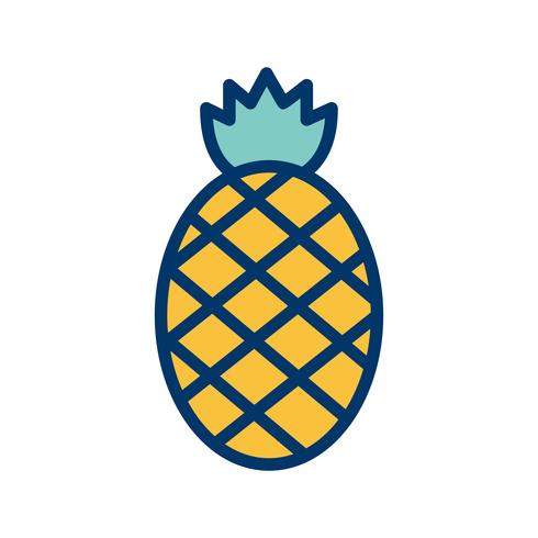 Vector icono de piña