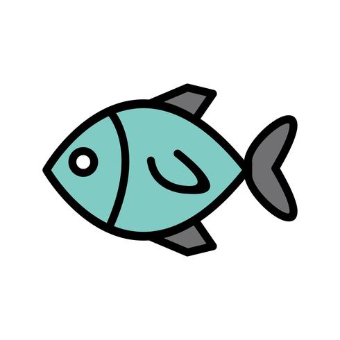 Vector icono de pescado