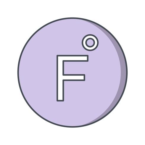 Fahrenheit Vector Icon