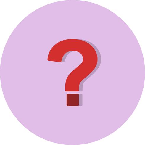 Icono de signo de interrogación vector