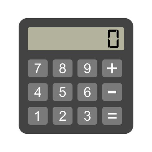 Vector icono de calculadora