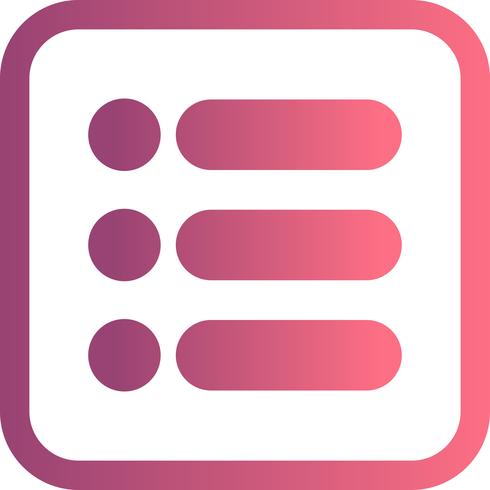 List Vector Icon