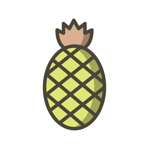 Vector icono de piña