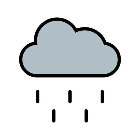 Lluvia vector icono