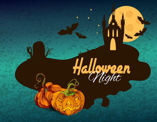 Halloween colored background vector