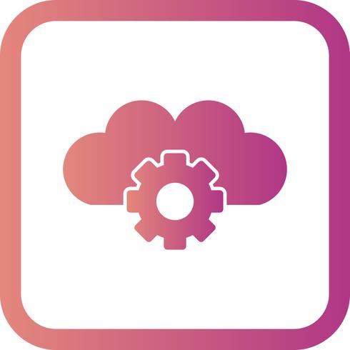 Icono de Vector Cloud Settings