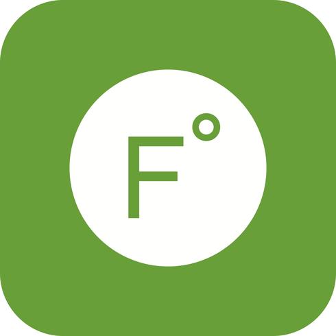 Icono de Vector de Fahrenheit