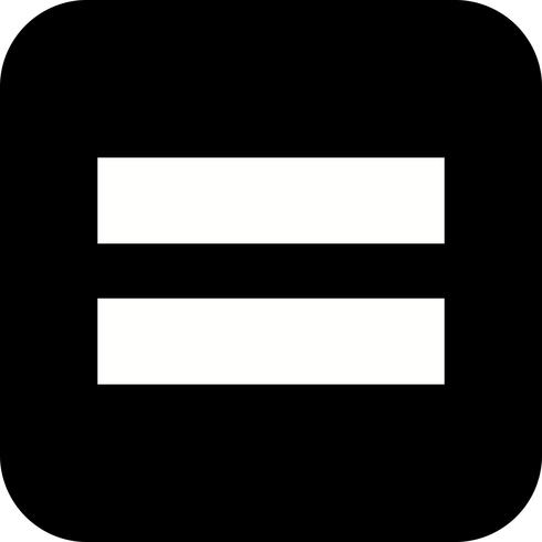 Equal To Vector Icon