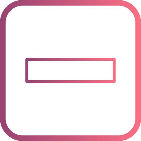 Minus Vector Icon