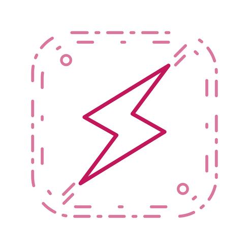  Lightning Button Vector Icon