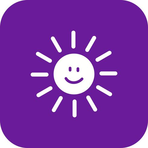 Sun smiling Vector Icon