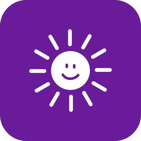 Sun smiling Vector Icon