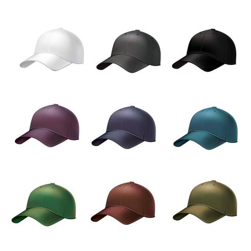 Realistic baseball cap vector