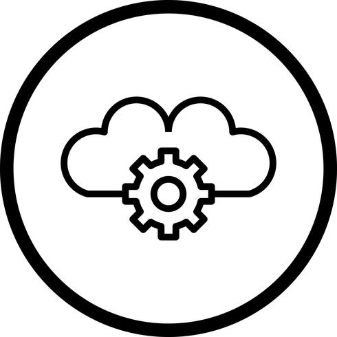 Vector Cloud Settings Icon