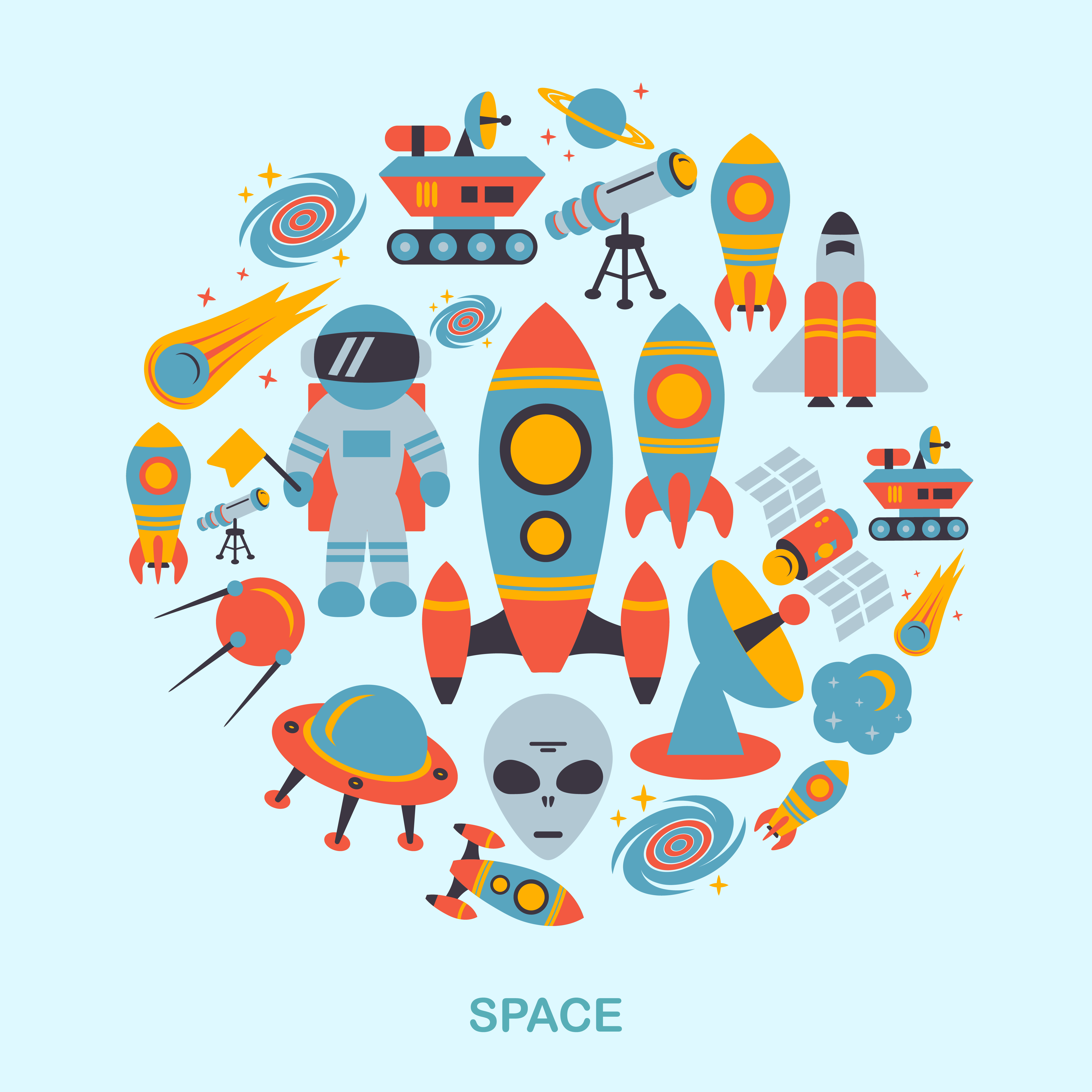 Space Desktop Icons