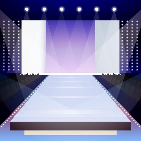 Fashion runway poster vector