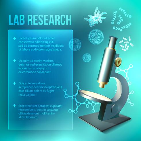Bacteria and virus lab research vector