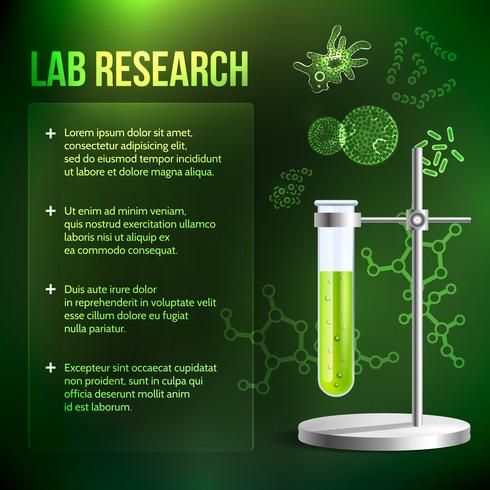 Bacteria and virus lab research vector