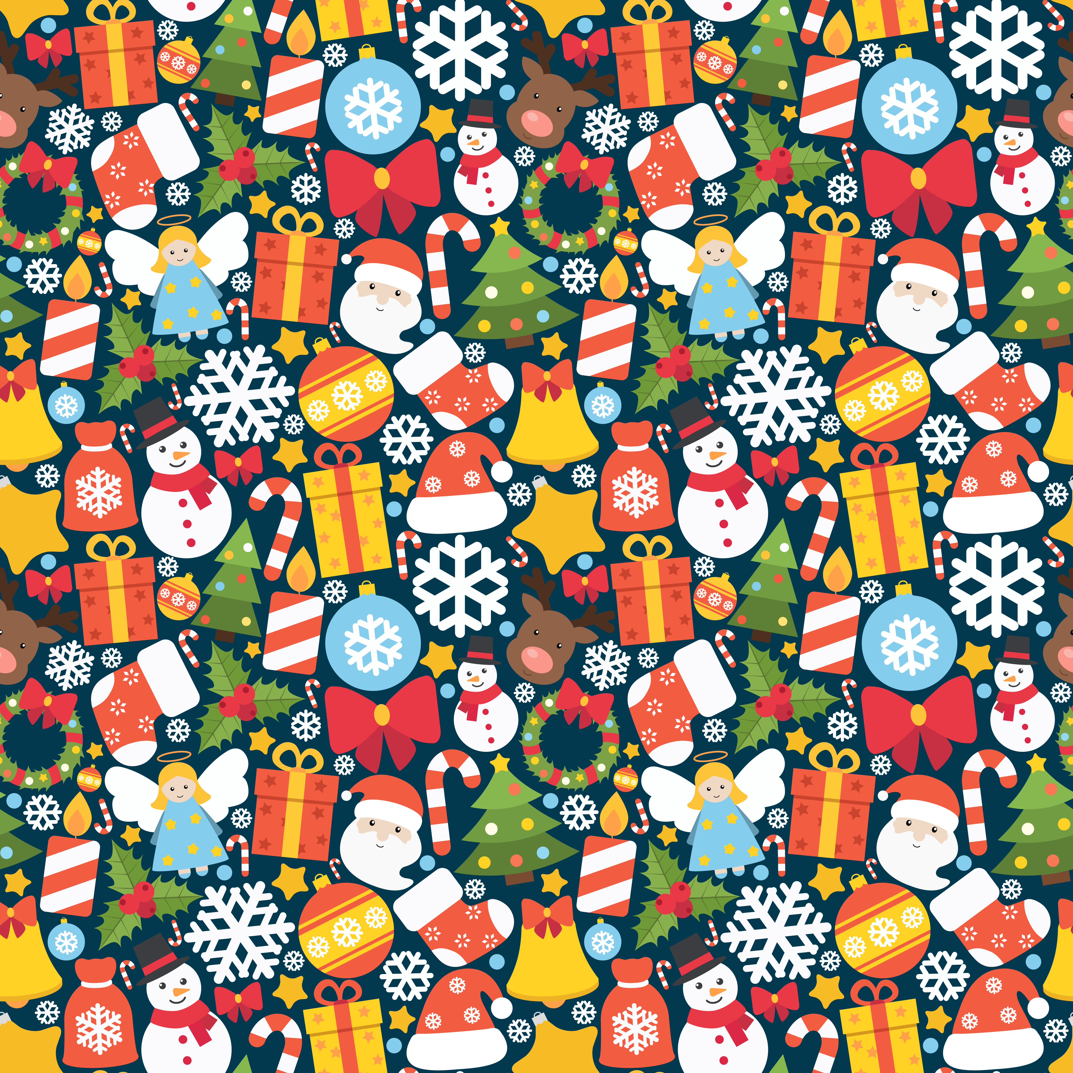 Download Christmas seamless pattern - Download Free Vectors ...