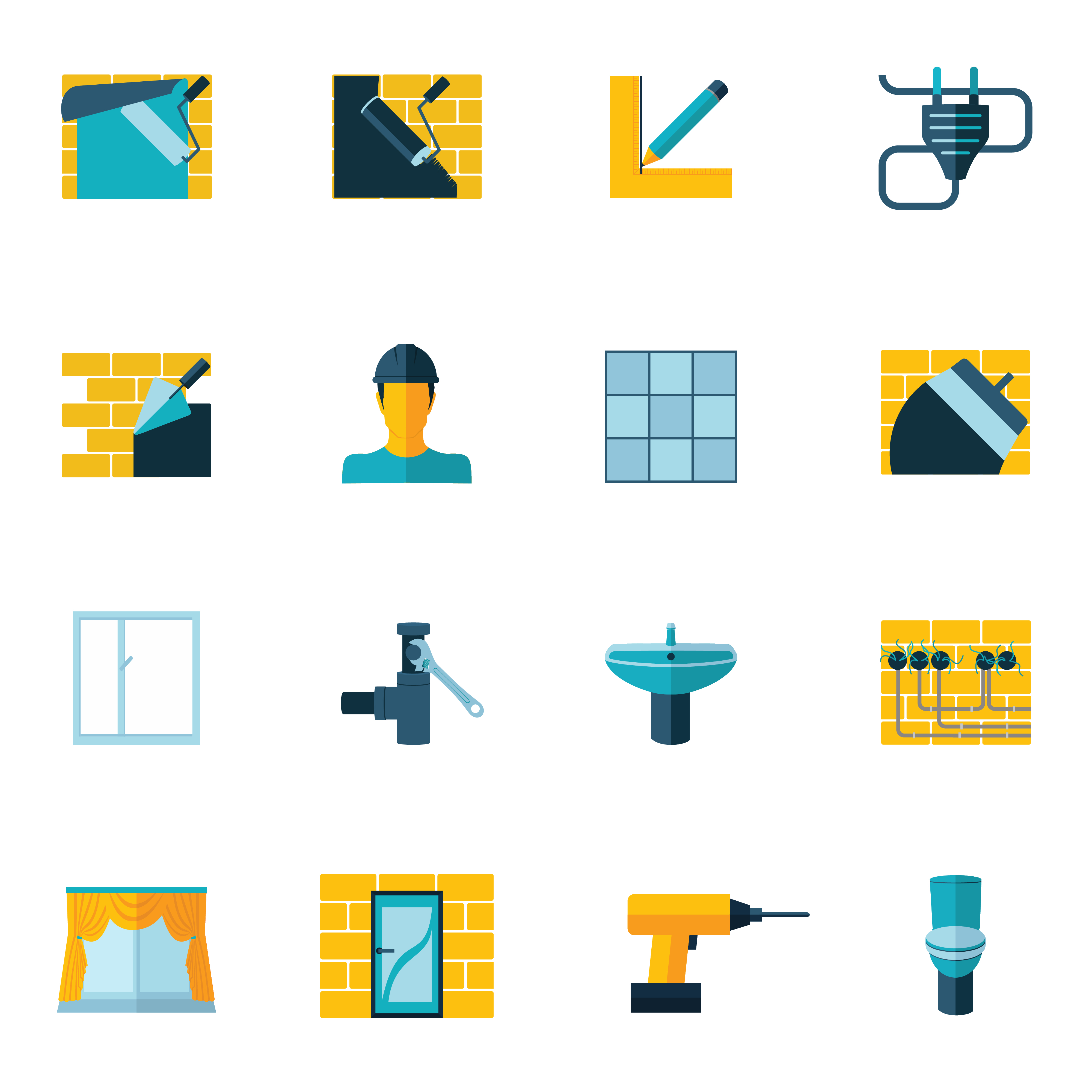 Download Home Repair Icons Flat - Download Free Vectors, Clipart ...