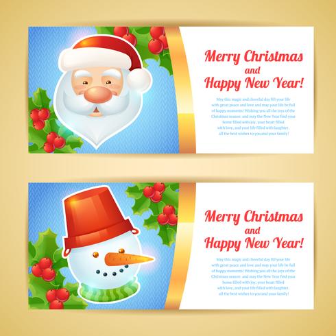 Christmas banner horizontal vector