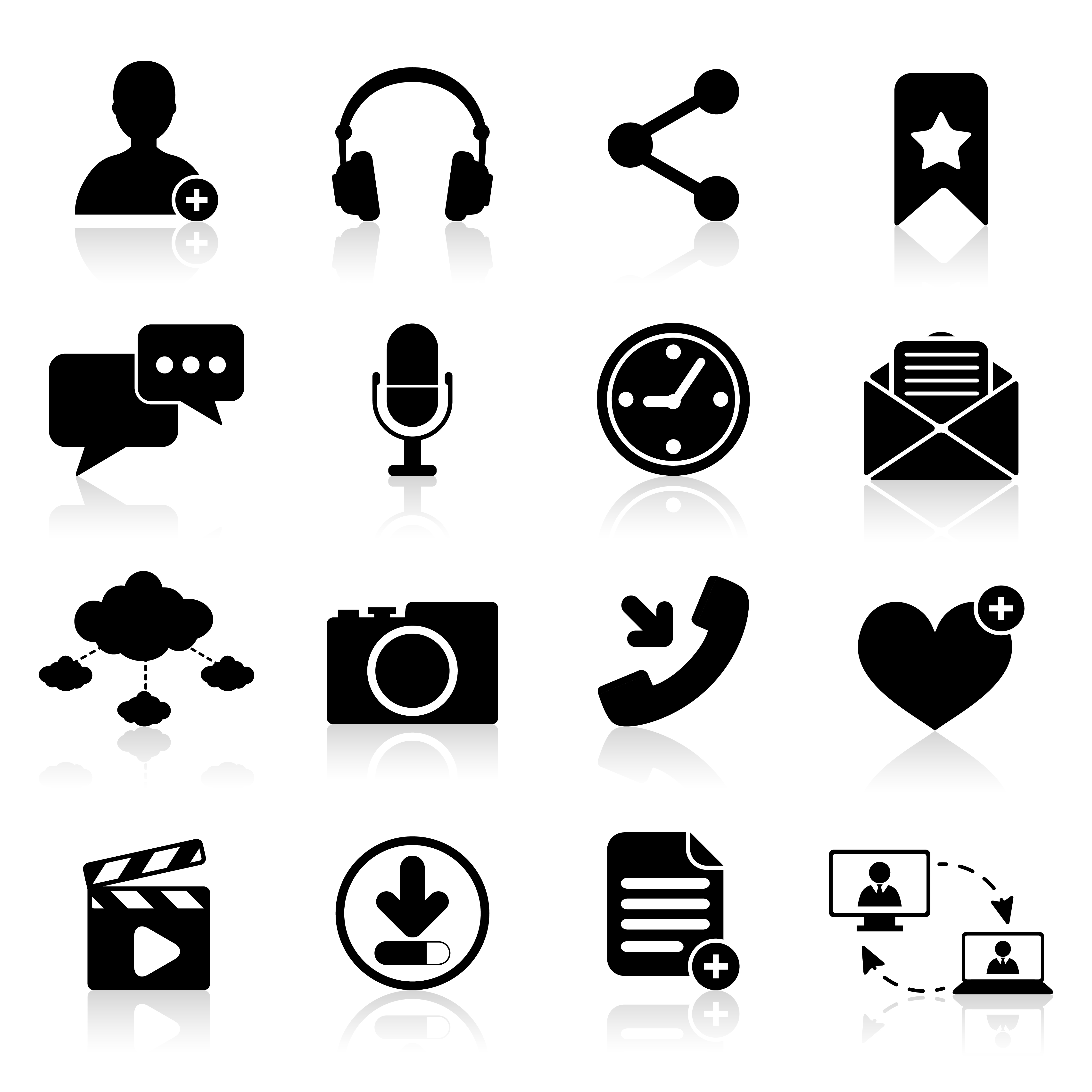 Social Network Icons 438611 Vector Art At Vecteezy