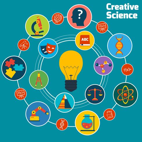 Creative science concept vector