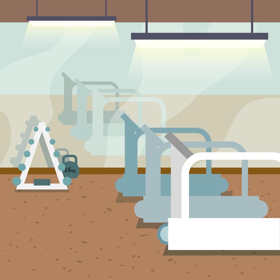 Gym interior background 438704 Vector Art at Vecteezy