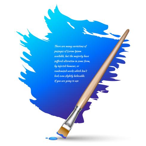 Paint brush background vector