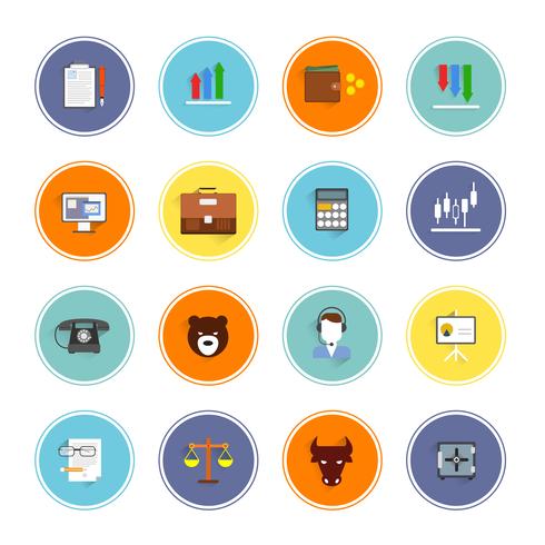 Finance Exchange Icons vector