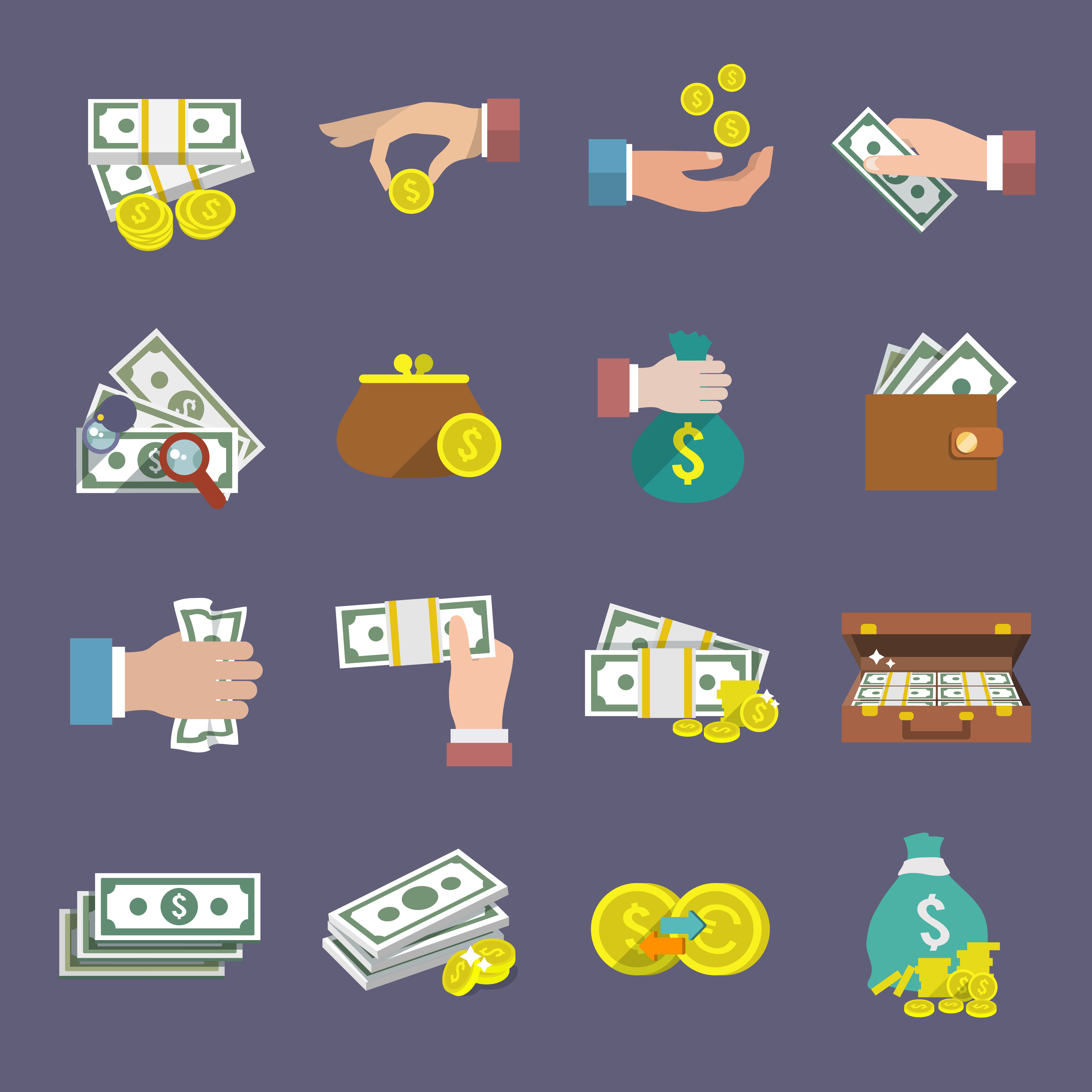  Money icon flat 438858 Vector Art at Vecteezy