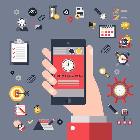 Mobile time management vector