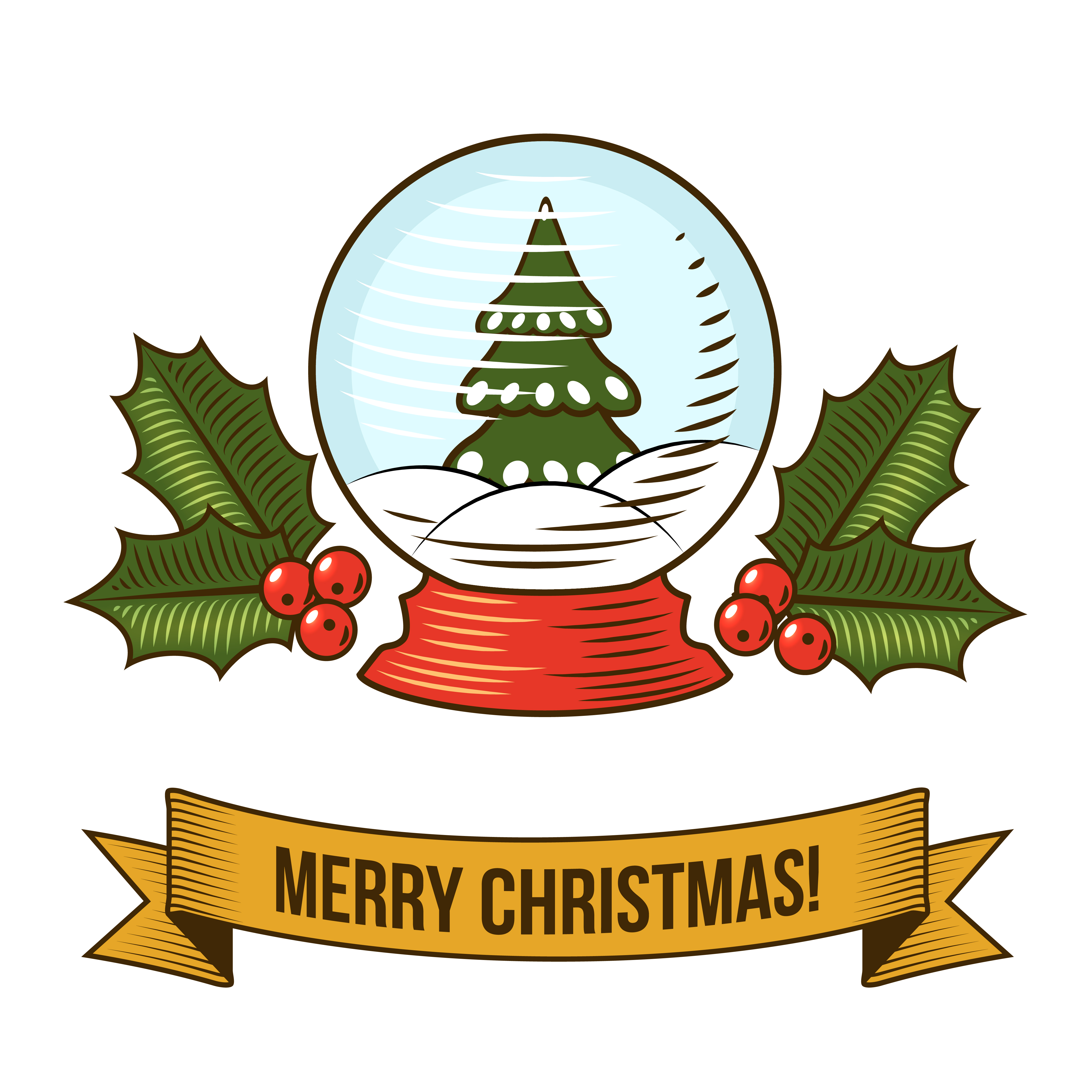 Download Christmas snow globe icon 439001 Vector Art at Vecteezy