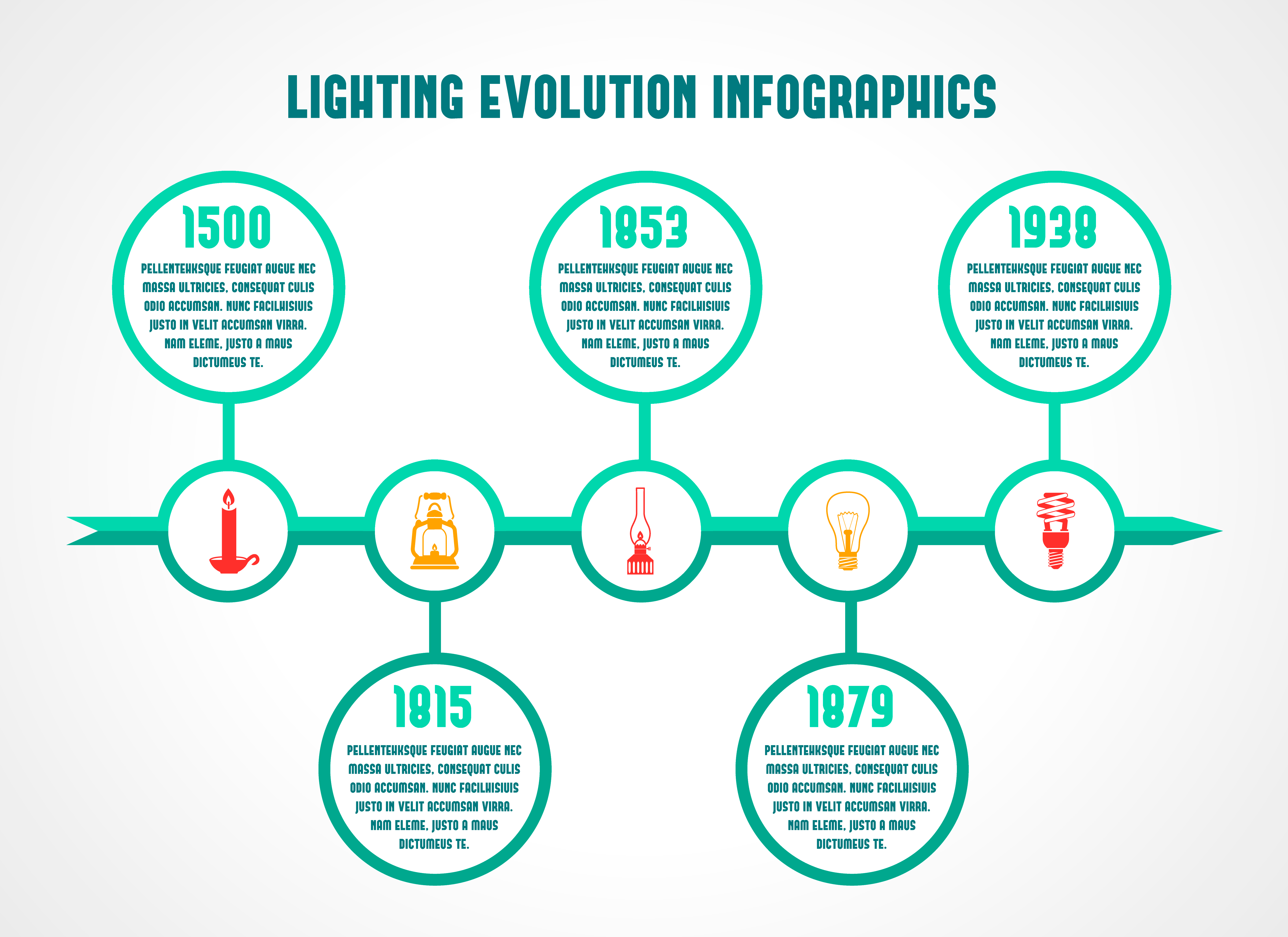 Flashlight and lamps infographic 439162 Vector Art at Vecteezy
