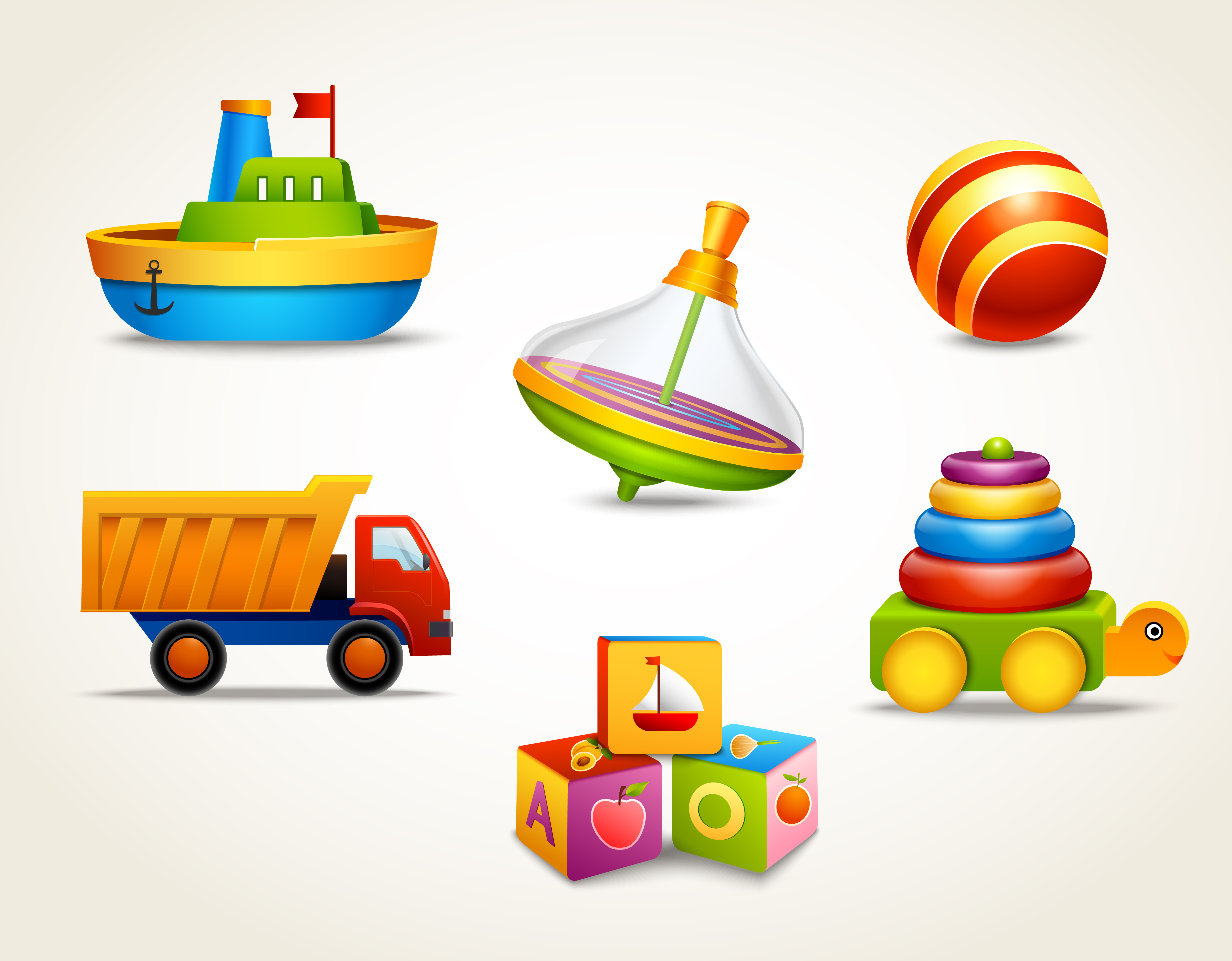 Toys Icons Set 439245 Vector Art At Vecteezy