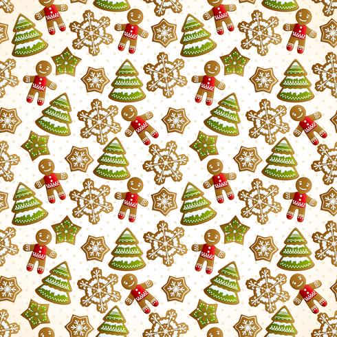 Christmas seamless pattern vector