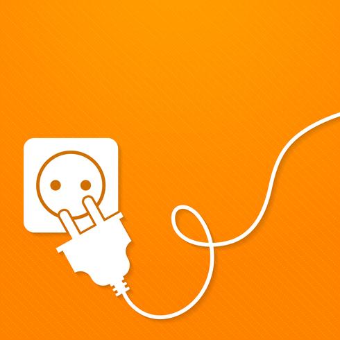 Electricity icon flat vector