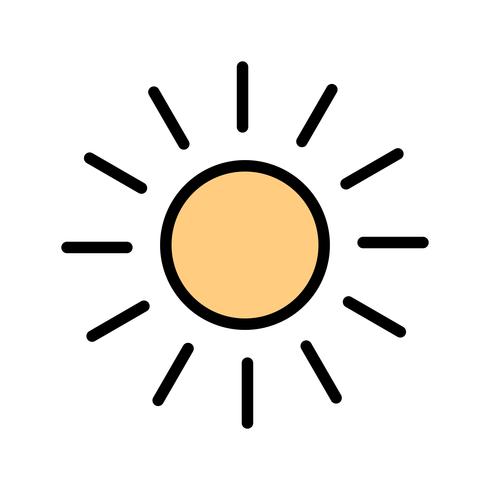 Sun Vector Icon