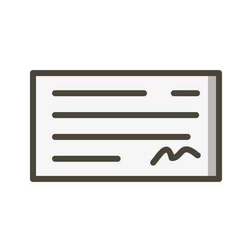 Vector Cheque Icon